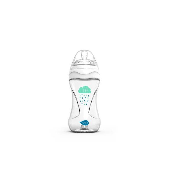 Nuvita Collection sklenená dojčenská fľaša 240ml - white - 6033