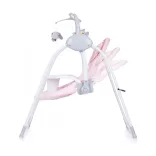 Chipolino Nux elektrická hojdačka do 9 kg - Blush
