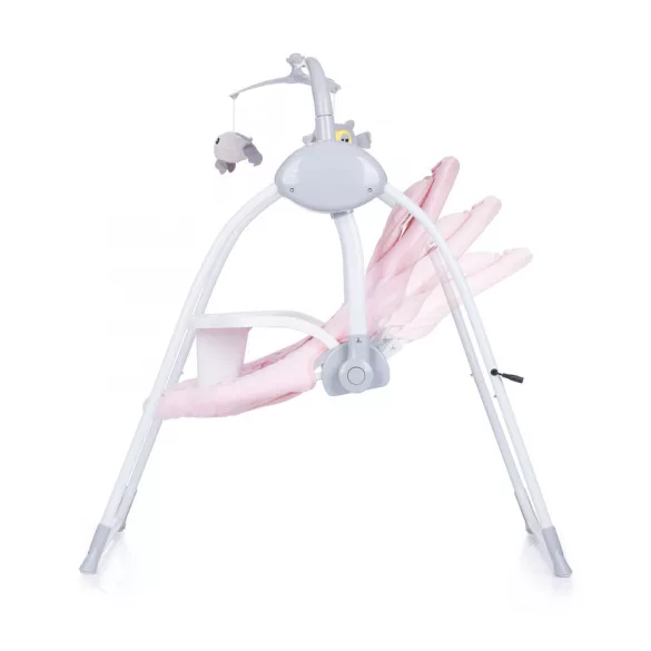 Chipolino Nux elektrická hojdačka do 9 kg - Blush