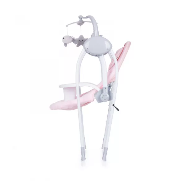 Chipolino Nux elektrická hojdačka do 9 kg - Blush