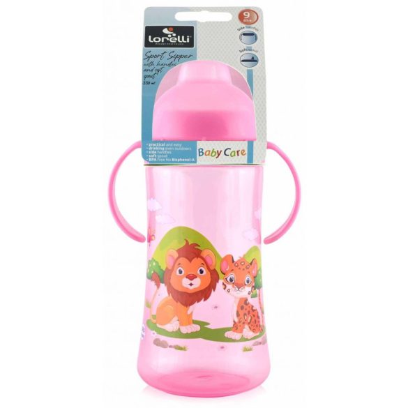 Baby Care Sport fľaša 330 ml - pink