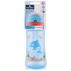 Baby Care Ocean športová fľaša so slamkou 330 ml - blue