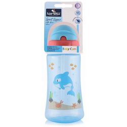 Baby Care Ocean športová fľaša so slamkou 330 ml - blue