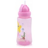Baby Care Ocean športová fľaša so slamkou 330 ml - pink