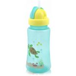 Baby Care Ocean športová fľaša so slamkou 330 ml - green