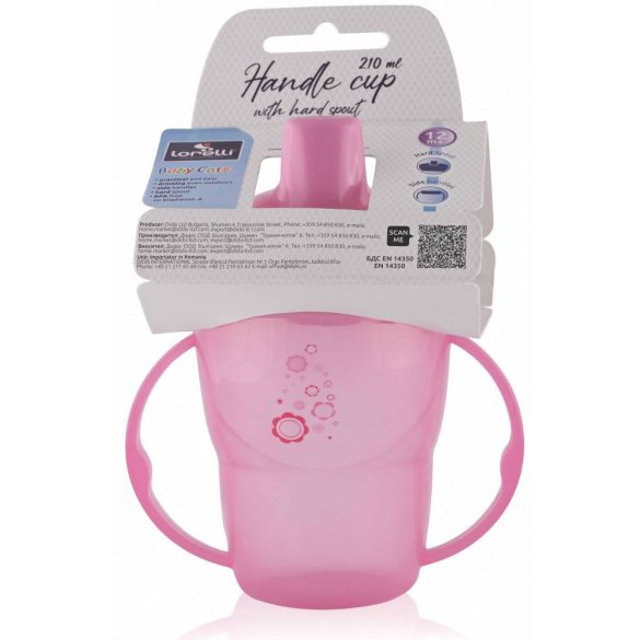 Baby Care hrnček 210ml vysoký - pink