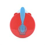 Baby Care tanier na kŕmenie + lyžička - blue