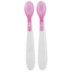 Baby Care set termosenzitívnych lyžičiek 2ks - pink