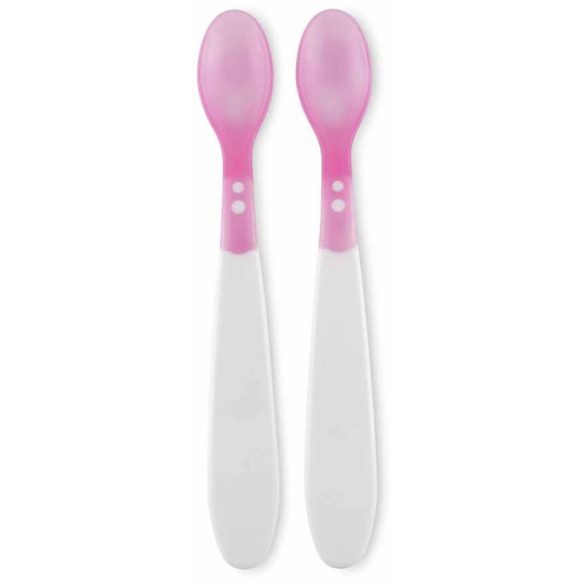 Baby Care set termosenzitívnych lyžičiek 2ks - pink