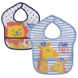 Baby Care podbradník na suchý zips 2ks - Boy