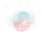 Infantino nočná lampa s projektorom - pink