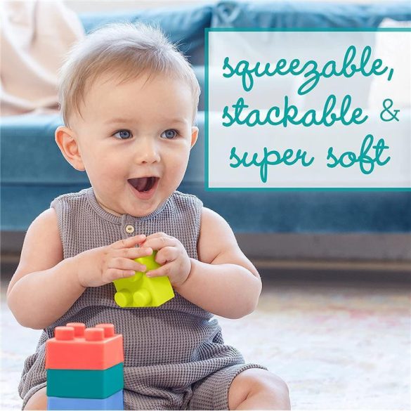 Infantino Super Soft 1st Building Blocks prvé kocky