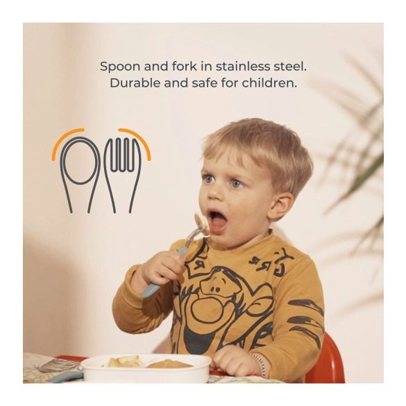 Nuvita lyžička a vidlička - English rose - 8472