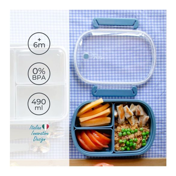 Nuvita desiatový box S 490 ml - Sage green 4420