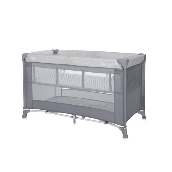 Lorelli Torino 2 multifunkčná cestovná postieľka  - Grey Striped Elements