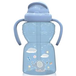   Baby Care športová fľaša so slamkou 325ml - Moonlight Blue