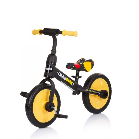 Chipolino Max Bike bicykel s pomocnými kolieskami - Yellow