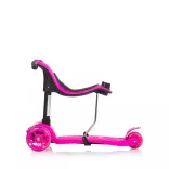 Chipolino Multi Plus kolobežka s rukoväťou - pink