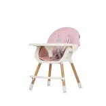 Chipolino Rio 2v1 jedálenksá stolička - Rose water