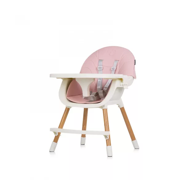 Chipolino Rio 2v1 jedálenksá stolička - Rose water