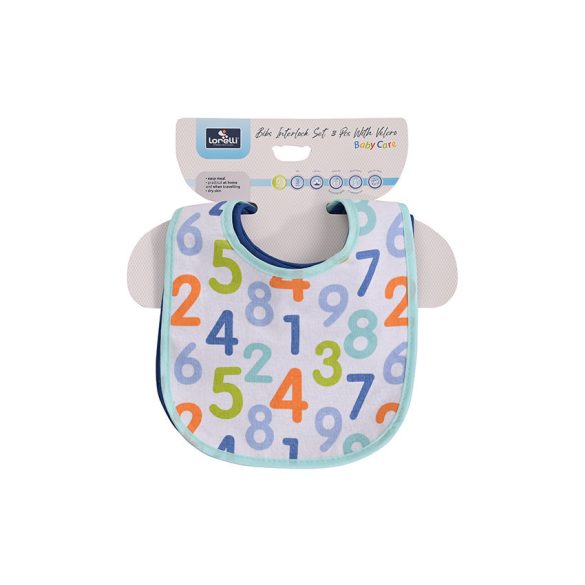 Baby Care podbradníky na suchý zips 3ks - Boy