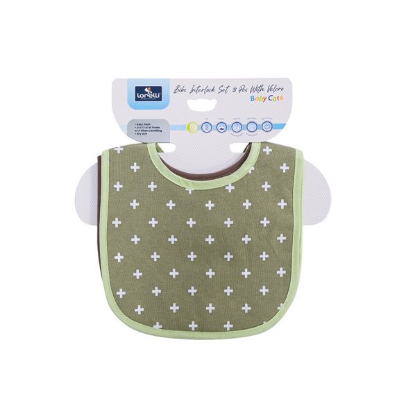 Baby Care podbradníky na suchý zips 3ks - Uni