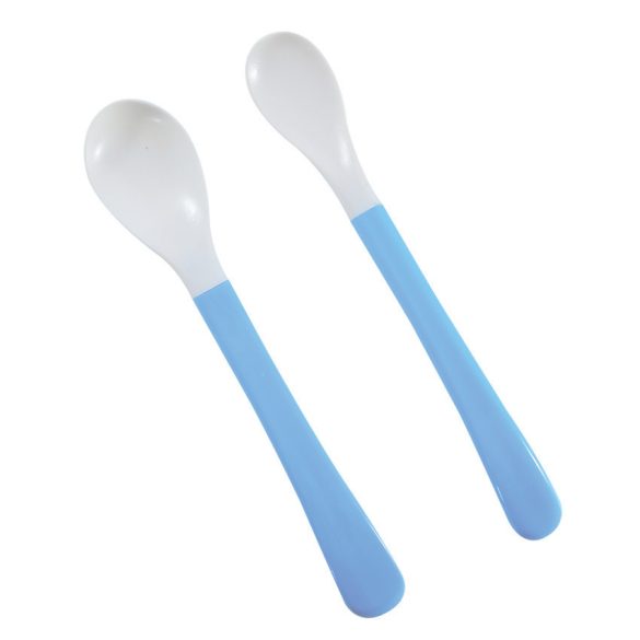 Baby Care mäkké lyžičky na kŕmenie 2ks - blue