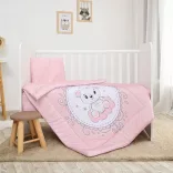 Lorelli 3-dielna sada posteľnej bielizne – Little Bear Pink