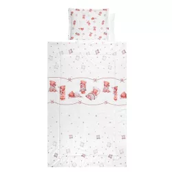   Lorelli 4-dielna sada posteľnej bielizne - Bears & Pillows Beige