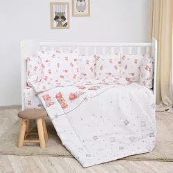   Lorelli 5-dielna sada posteľnej bielizne - Bears & Pillows Beig