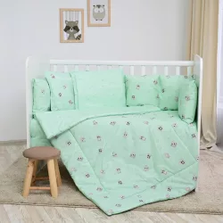 Lorelli 5-dielna sada posteľnej bielizne – Friends Green