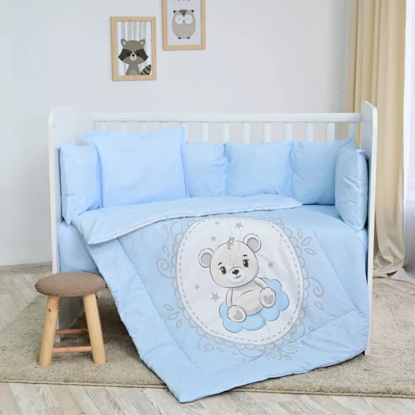 Lorelli 5-dielna sada posteľnej bielizne – Little Bear Blue