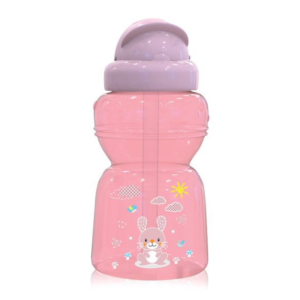 Baby Care športová fľaša so slamkou 325ml  - Blush Pink