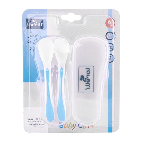 Lorelli lyžička v puzdre 2 ks - Blue