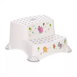 Lorelli dvojitý schodík – Hippo white-grey