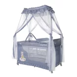 Lorelli Magic Sleep cestovná postieľka – Cool Grey Hippo