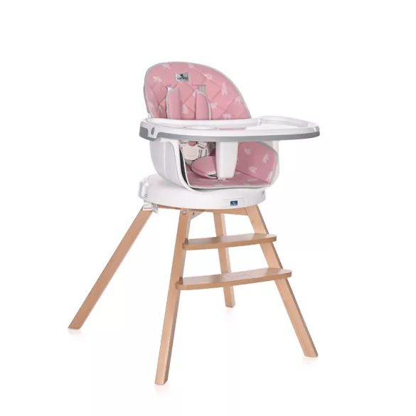Lorelli Napoli jedálenská stolička s otočným sedadlom - Pink bears