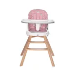 Lorelli Napoli jedálenská stolička s otočným sedadlom - Pink bears