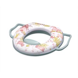   Lorelli polstrovaná redukcia na WC s rukoväťou - Green Farm