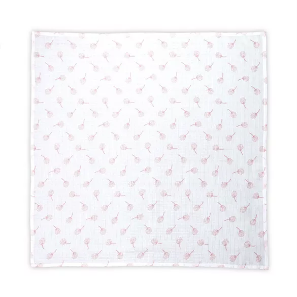 Lorelli mušelínová prikrývka pre deti 80x80 cm - Rose Floral