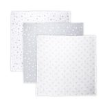 Lorelli mušelínové prikrývky pre deti 80x80 cm - Trio Grey Mix