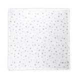 Lorelli mušelínová prikrývka pre deti 80x80 cm - White With Grey St