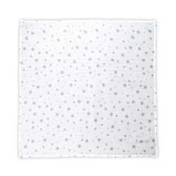   Lorelli mušelínová prikrývka pre deti 80x80 cm - White With Grey St