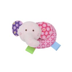 Lorelli Toys plyšový krúžok - Pink sloník