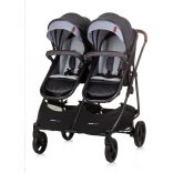 Chipolino Duo Smart kočík pre dvojičky - Silver Gray