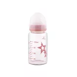 Baby Care sklenená antikoliková fľaša 120ml - Blush Pink