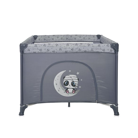 Lorelli PlayGround cestovná ohrádka - Cool Grey Pandas