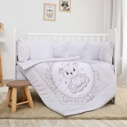   Lorelli 5-dielna sada posteľnej bielizne – Little Bear Grey