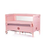 Chipolino Relax multifunkčná cestovná postieľka - Flamingo Linen