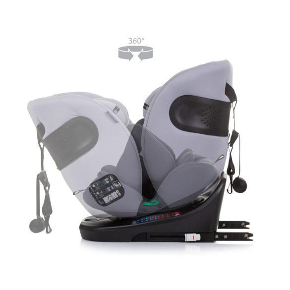 Chipolino Motion 360 ISOFIX autosedačka I-Size 40-150cm - Granite